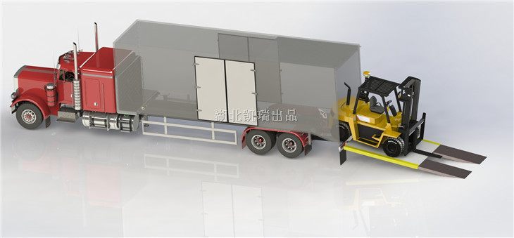伸縮式檢衡車尾板演示圖 伸縮式檢衡車尾板演示圖