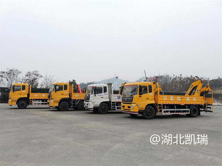 四臺(tái)“東風(fēng)系列”計(jì)量檢衡車(chē)列裝發(fā)運(yùn)(左) 四臺(tái)“東風(fēng)系列”計(jì)量檢衡車(chē)列裝發(fā)運(yùn)(左)